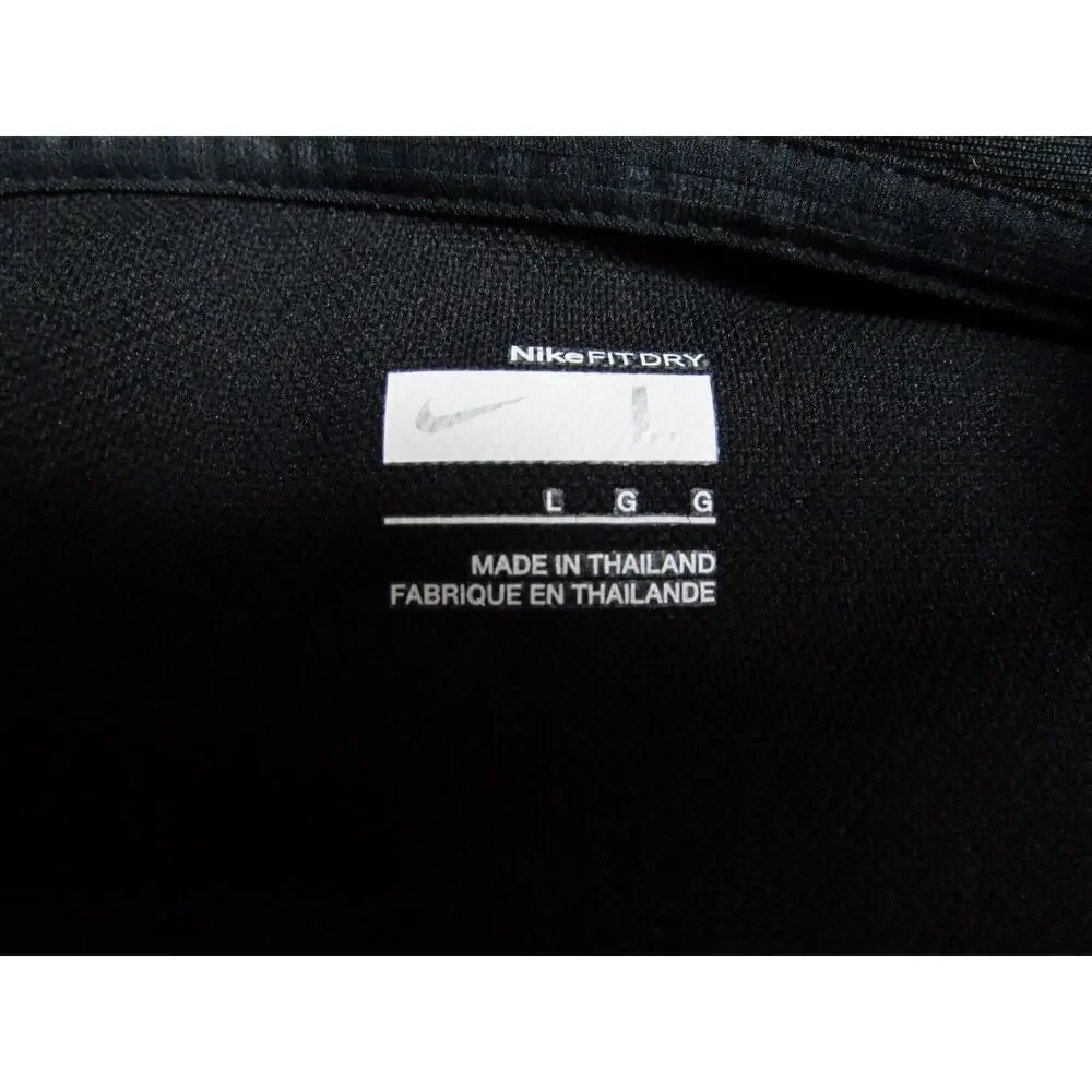 Nike Fit dry men's size L black short sleeve shirt polo